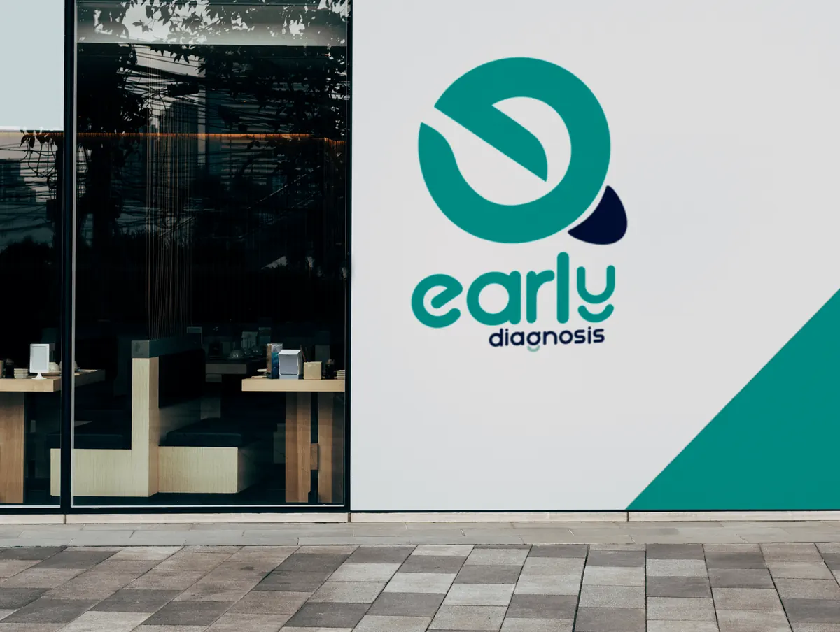 Early Diagnosis logo on a storefront