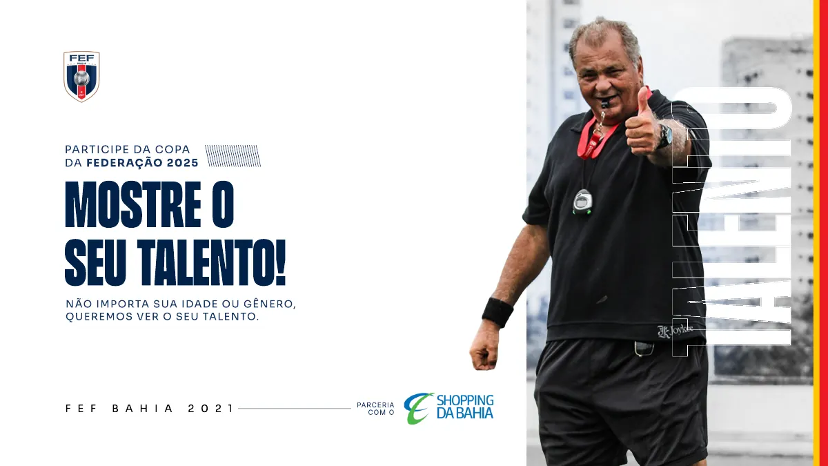 Sponsorship proposal cover: Mostre o seu talento