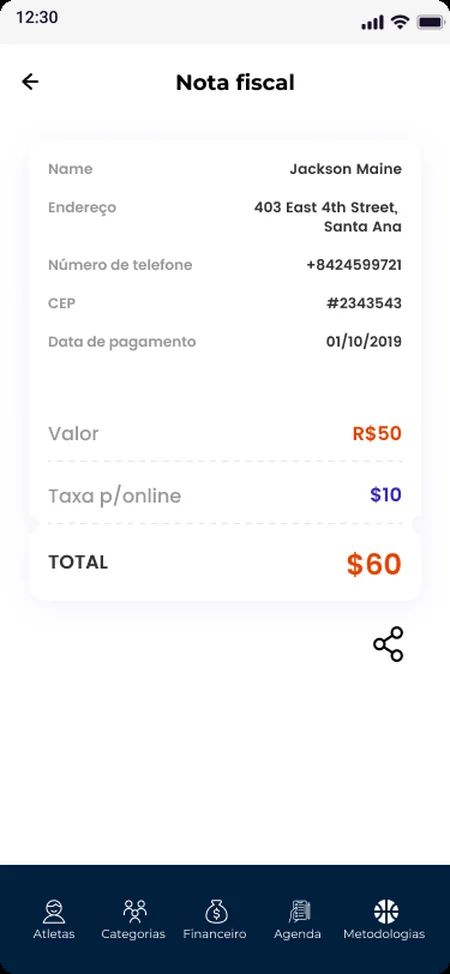 Invoice: Shareable receipt